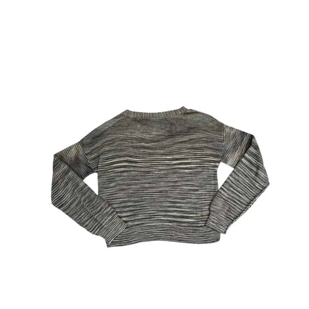 Free People Mercury Henley Sweater Space Dye Knit‎ Cotton V-Neck Small Boho Chic